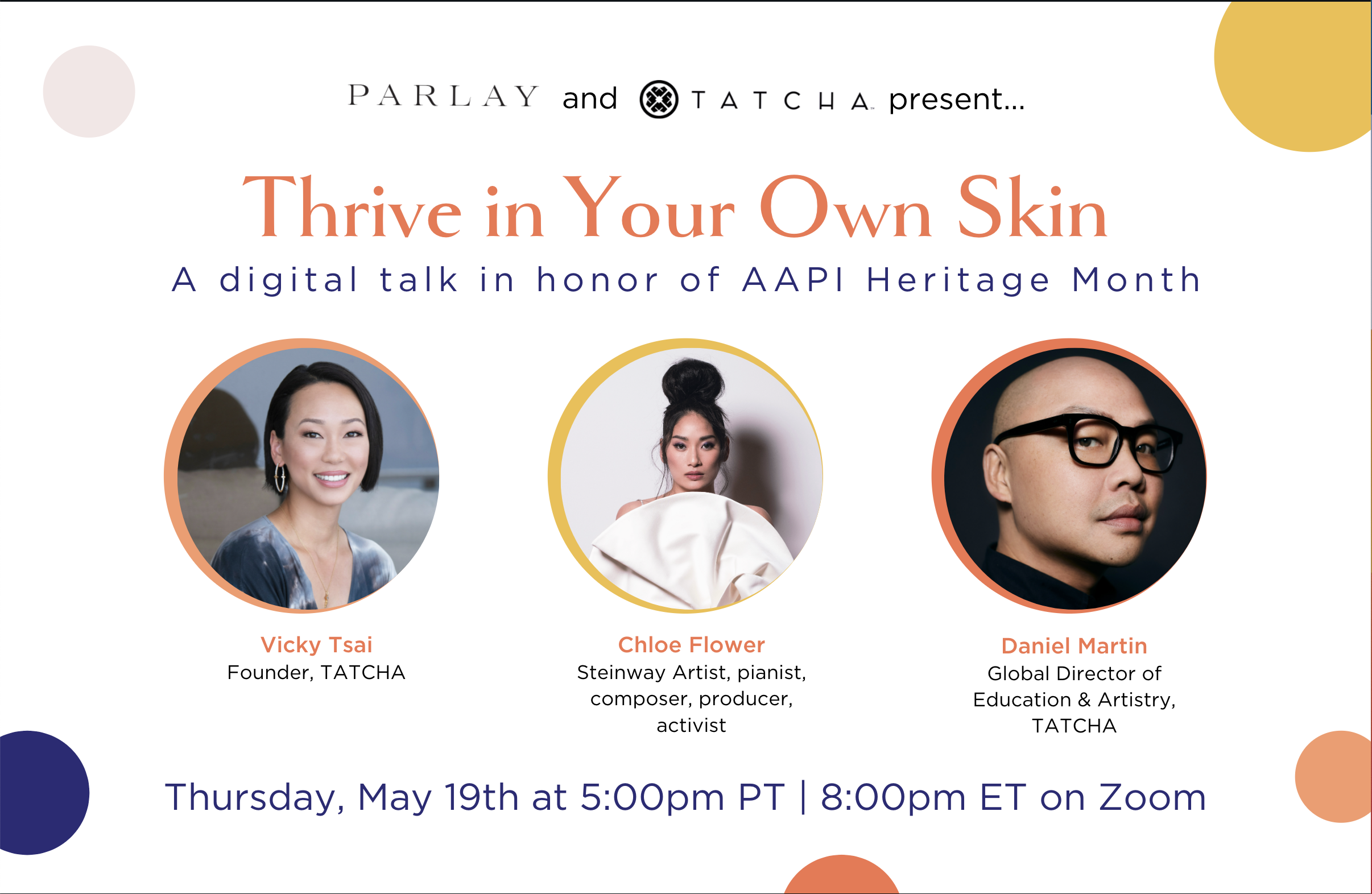 Parlay House x Tatcha: Thrive in Your Own Skin