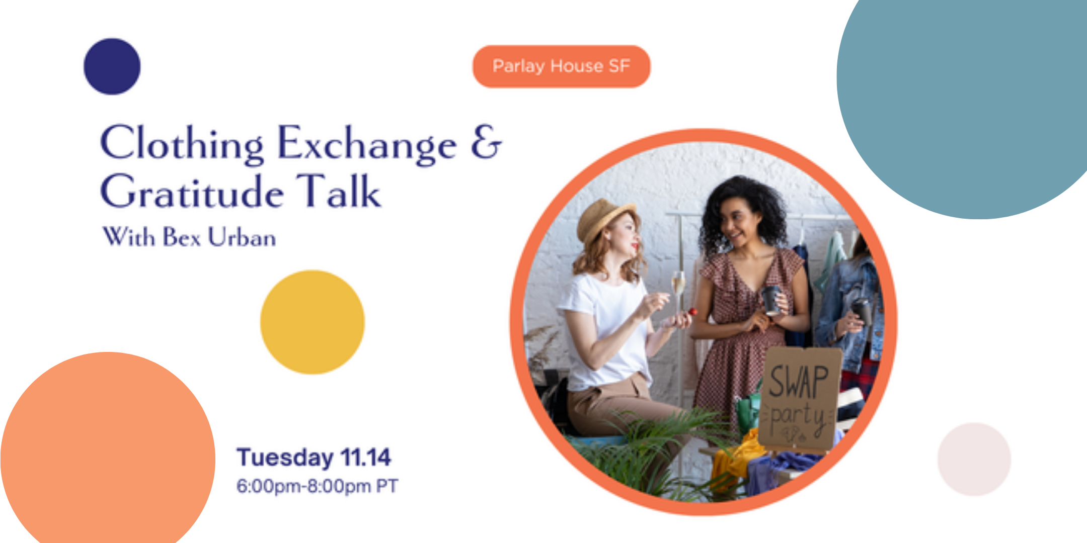 (SOLD OUT) SF | Clothing Exchange & Gratitude Talk