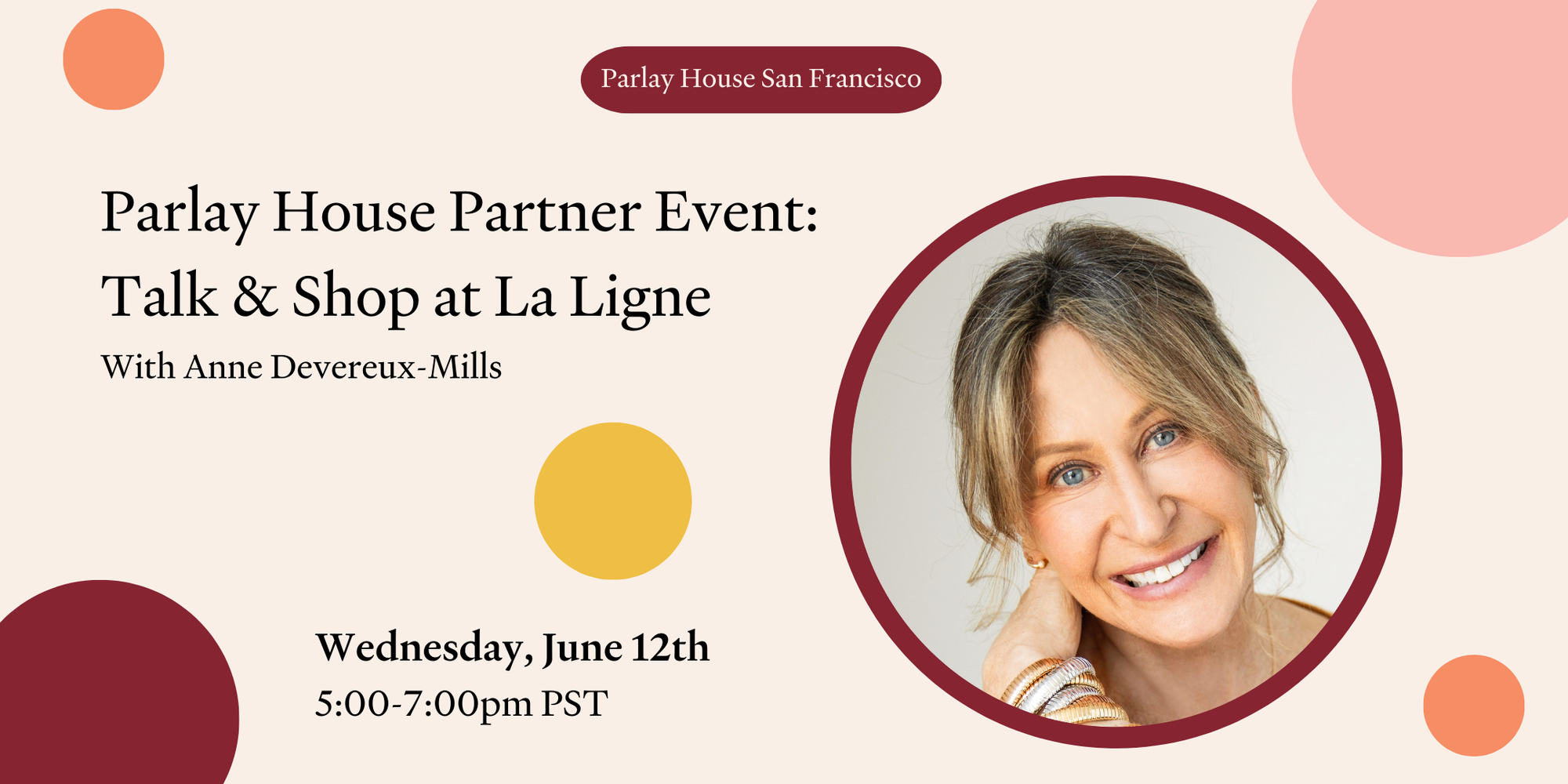 Parlay House SF Partner Event | Talk and Shop at La Ligne