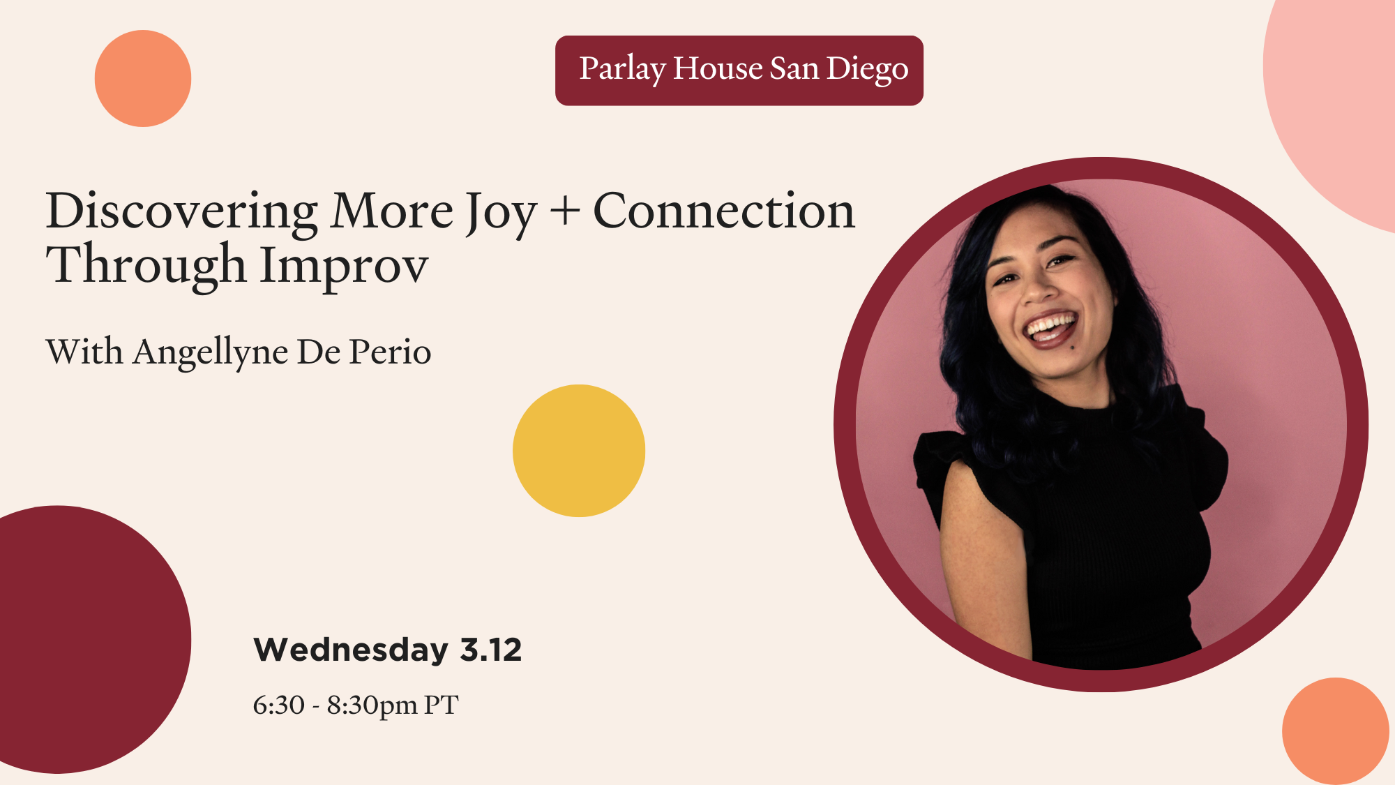 SD: Discovering More Joy + Connection Through Improv