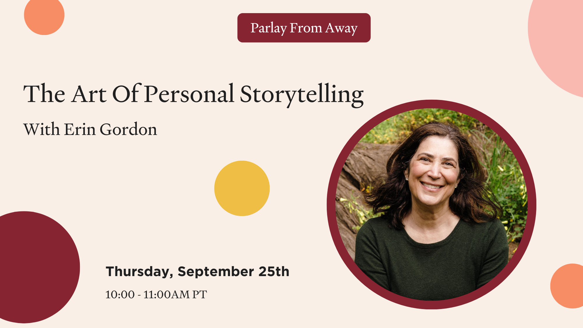 The Art Of Personal Storytelling